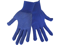 rukavice z polyesteru s PVC terčíky na dlani, velikost 10"