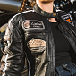 Dámska kožená moto bunda W-TEC Sheawen Lady Black
