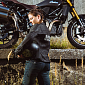 Dámska kožená moto bunda W-TEC Black Heart Raptura