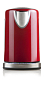 Rychlovarná konvice s regulací teploty červená Boretti B511, Objem: 1,7 l, Příkon: 2200 W
