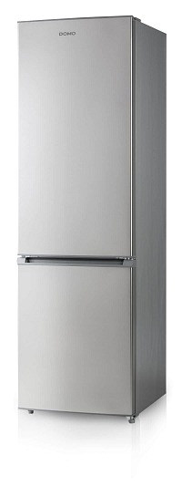 Lednice kombinovaná s mrazákem - stříbrná - DOMO DO927BFK, Objem chladničky: 199 l, Objem mrazáku: 71 l, Třída: E