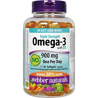 Webber Naturals Omega-3 s D3 900 mg 65 tobolek