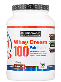 Survival Whey Cream 100 Fair Power 1000 g čokoláda