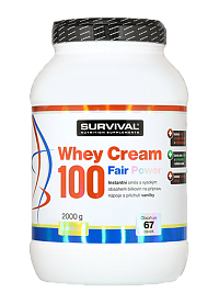 Survival Whey Cream 100 Fair Power 1000 g vanilka