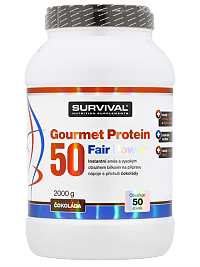 Survival Gourmet Protein 50 Fair Power 2000 g čokoláda