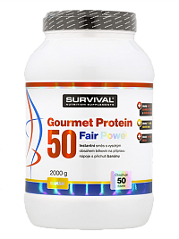 Survival Gourmet Protein 50 Fair Power 2000 g banán