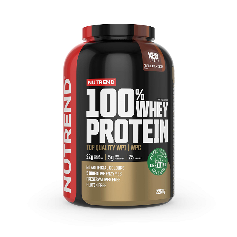 Nutrend 100% Whey Protein 2250 g chocolate + cocoa