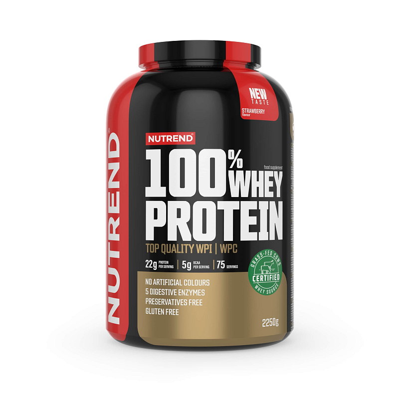Nutrend 100% Whey Protein 2250 g strawberry