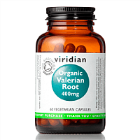 Viridian Organic Valerian Root 400 mg 60 cps