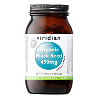 Viridian Black Seed 450 mg 90 cps Organic (BIO Egyptský černý kmín)