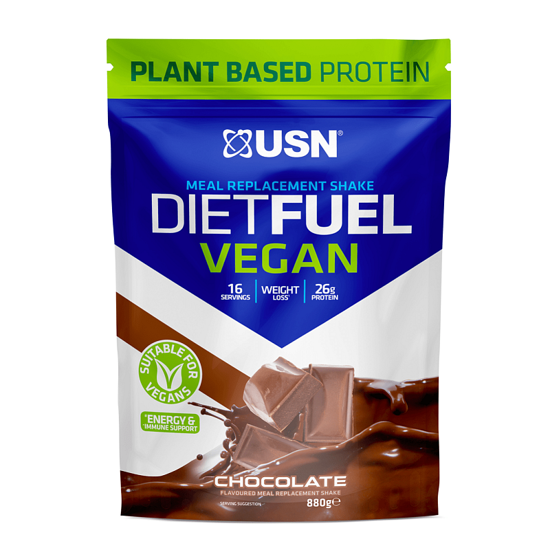 USN Diet Fuel Vegan 880 g čokoláda