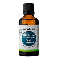 Viridian Californian Poppy Tincture 50 ml Organic (Sluncovka kalifornská BIO)