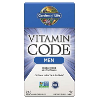 Garden of Life Vitamin Code RAW Men -multivitamín pro muže - 240 kapslí