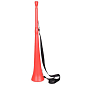 Vuvuzela jednobarevná s popruhem červená