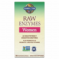 Garden of Life RAW enzymy Women Digestive Health - pro ženy - podpora trávení 90 kapslí