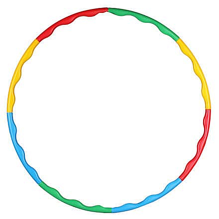 Kruh hula hoop rozkládací 8 částí Průměr: 90 cm
