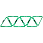 Triangle Ring agility překážka zelená