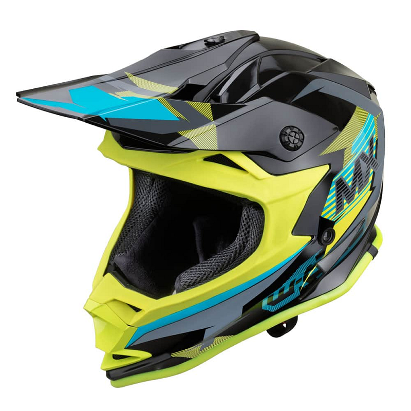 Motokrosová helma W-TEC V321 Barva Fluo Moonlight, Velikost L (59-60)