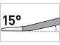 sekáč plochý SDS PLUS lomený 15°, 250x14mm, šířka ostří 60mm