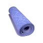 Podložka LIFEFIT® YOGA MAT MANDALA DUO, 183x58x0,6cm, modrá