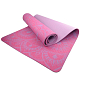 Podložka LIFEFIT® YOGA MAT MANDALA DUO, 183x58x0,6cm, bordó