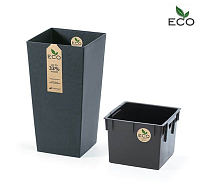 Květináč URBI SQUARE ECO antracit 19,5cm