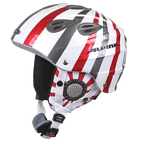 Grap Jr. lyžařská helma dětská bílá s pruhem