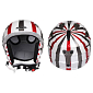 Grap Jr. lyžařská helma dětská bílá s pruhem