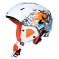 Grap lyžařská helma bílá-oranžová