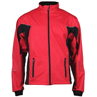 Ski Windproof softshelová bunda červená-černá