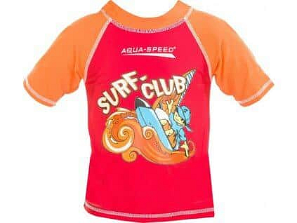 Surf Club tričko s UV ochranou červená Velikost (obuv): vel. 4