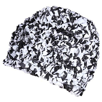 Ruffle koupací čepice černá-bílá