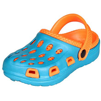 Silvi dětské pantofle modrá-oranžová