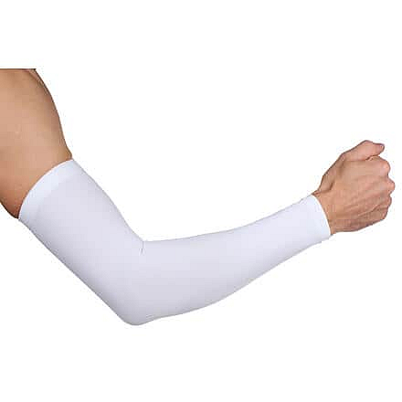 Levně Premium Arm kompresní návleky na ruce bílá Velikost oblečení: XL
