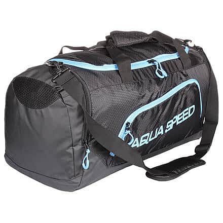 Duffle Bag L sportovní taška černá-modrá Objem: 36 l