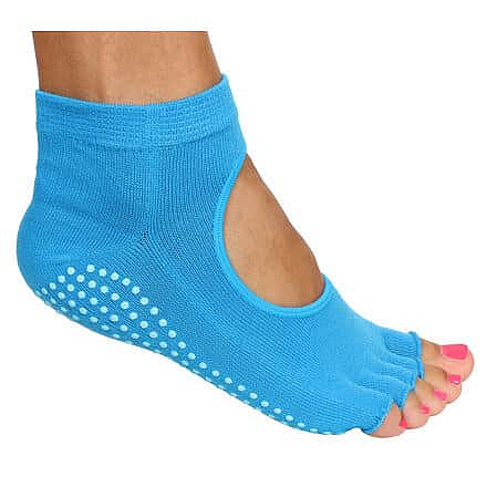 Grippy S2 ponožky na jógu, bezprsté modrá