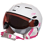 Rider PRO dětská lyžařská helma bílá-růžová