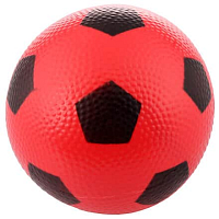 Míček Fotbal gumový míč červená