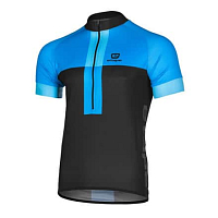 Face cyklistický dres černá-modrá