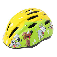 Rebel dětská cyklistická helma žlutá-zelená