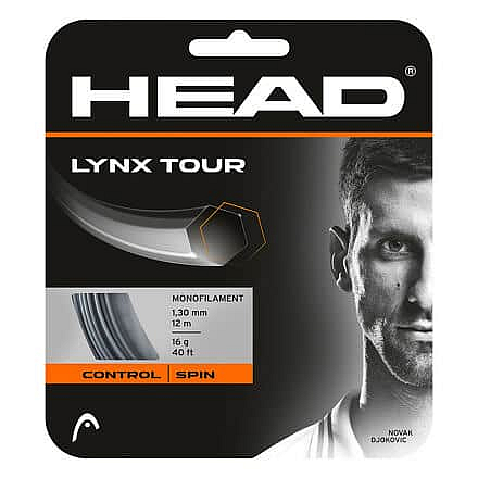 Lynx Tour tenisový výplet 12 m šedá Průměr: 1,30