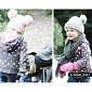 Anna dětská zimní čepice růžová