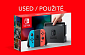 Nintendo Switch console with neon red&amp;blue Joy-Con