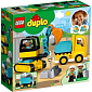 LEGO DUPLO Town 10931 Náklaďák a pásový bagr