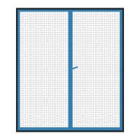 Síť proti hmyzu okno 2x 130x150 cm černá