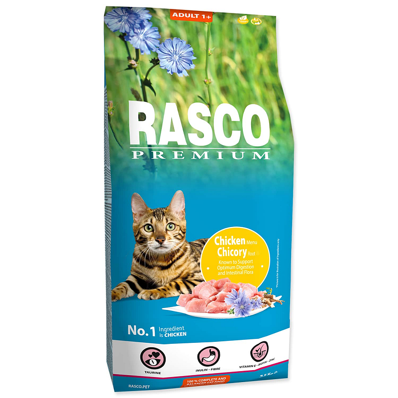 Granule RASCO Premium Adult kuřecí s čekankou 7,5 kg