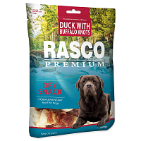 Pochoutka RASCO Premium bůvolí uzle s kachním masem 5 cm 230 g
