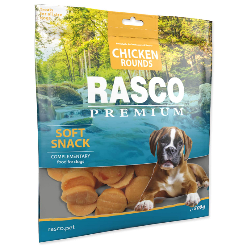 Pochoutka RASCO Premium kolečka z kuřecího masa 500 g