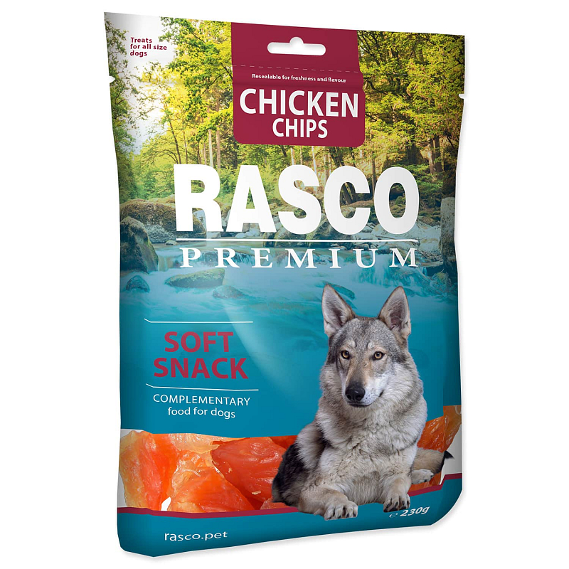 Pochoutka RASCO Premium plátky kuřecího masa 230 g