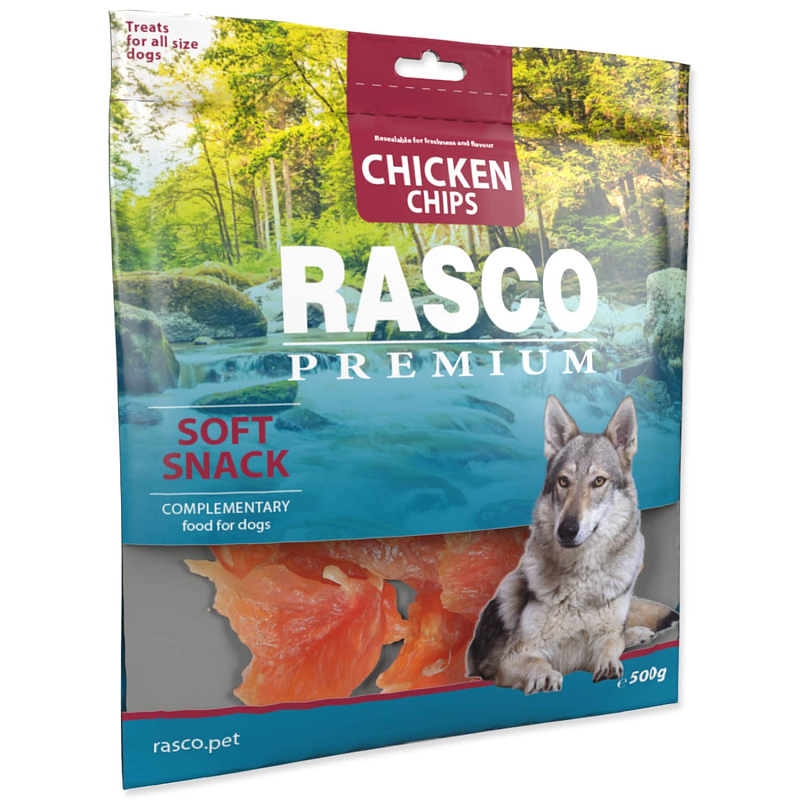 Pochoutka RASCO Premium plátky kuřecího masa 500 g